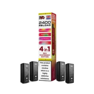 IVG 2400 Reload Pods Red Raspberry Edition Refill Pods 4pk