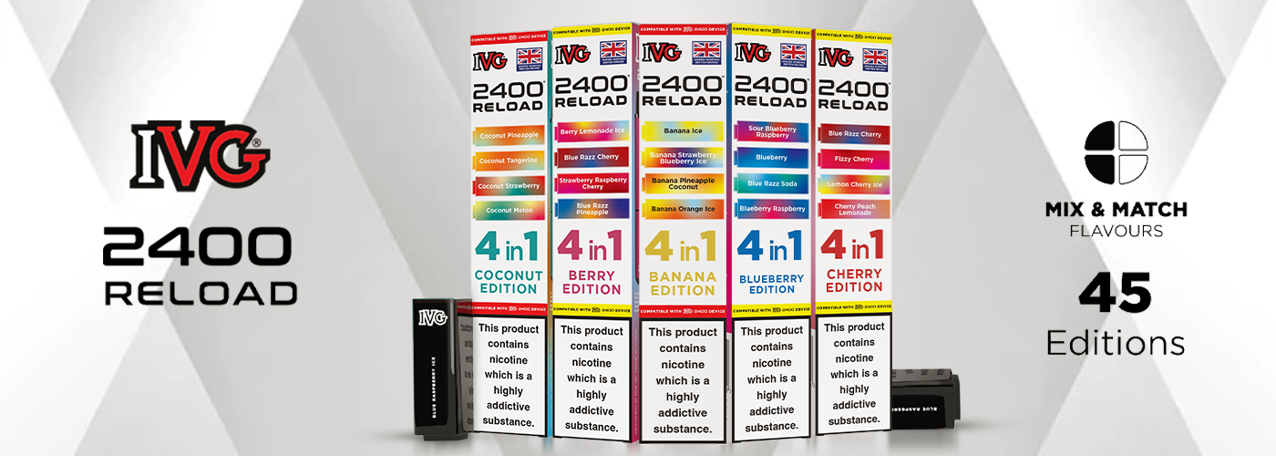 IVG 2400 reload pod banner