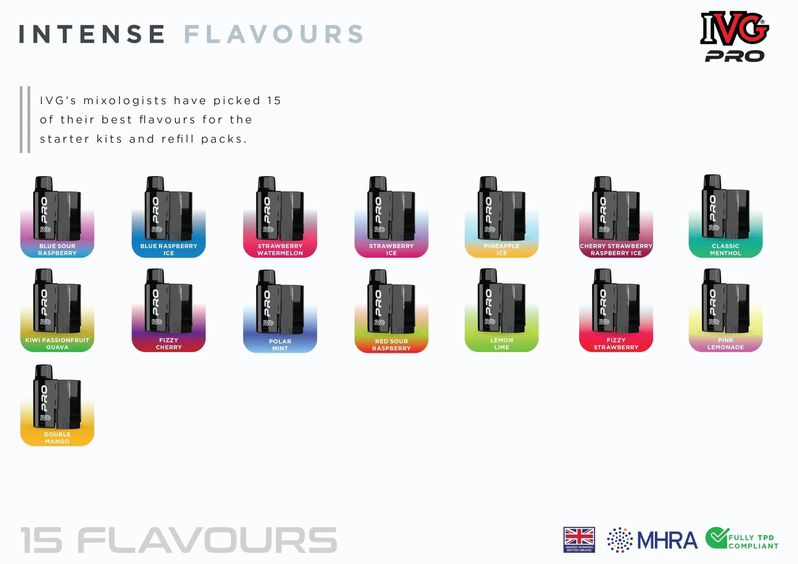 IVG Pro 12 Refills and Flavours