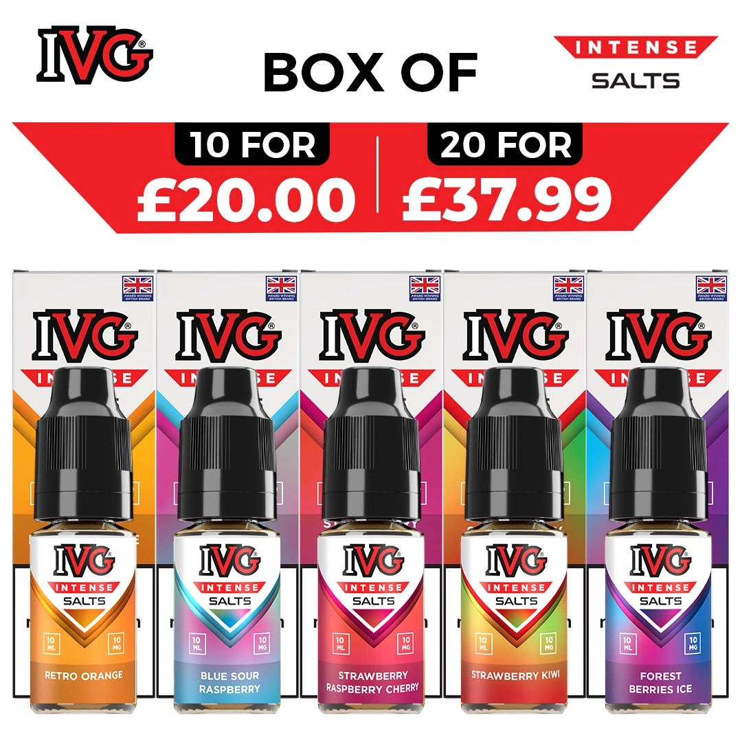 IVG Intense Nic Salts - Pack of 10 x 10ml